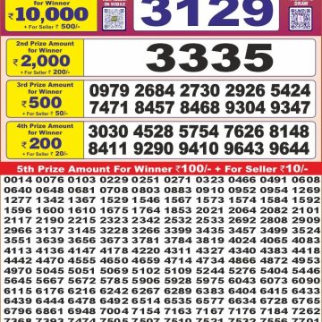 Dear Lottery Chart 2024