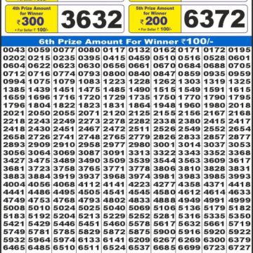 Dear Lottery Chart 2024