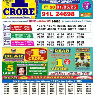 Dear Lottery Chart 2024