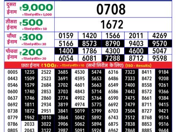 Dear Lottery Chart 2024