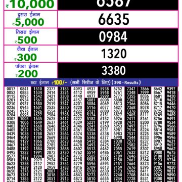 Dear Lottery Chart 2024
