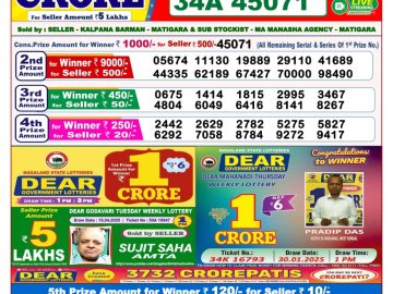 Dear Lottery Chart 2024