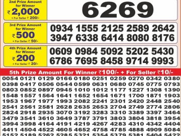Dear Lottery Chart 2024