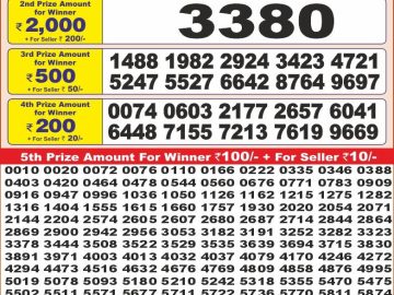 Dear Lottery Chart 2024