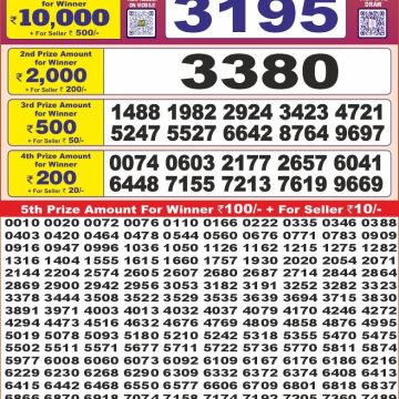 Dear Lottery Chart 2024