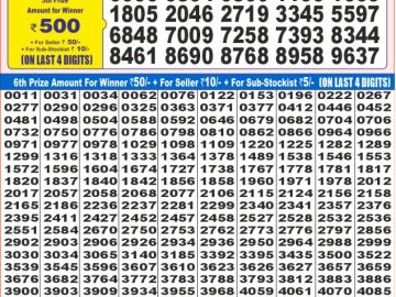 Dear Lottery Chart 2024
