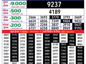 Dear Lottery Chart 2024