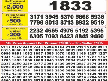 Dear Lottery Chart 2024
