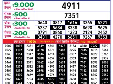 Dear Lottery Chart 2024
