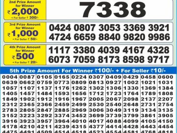Dear Lottery Chart 2024