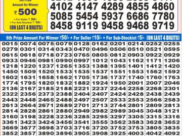 Dear Lottery Chart 2024