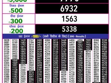 Dear Lottery Chart 2024