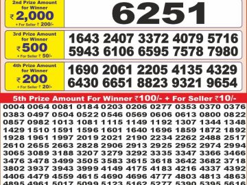 Dear Lottery Chart 2024