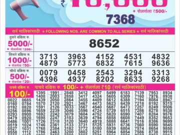 Dear Lottery Chart 2024
