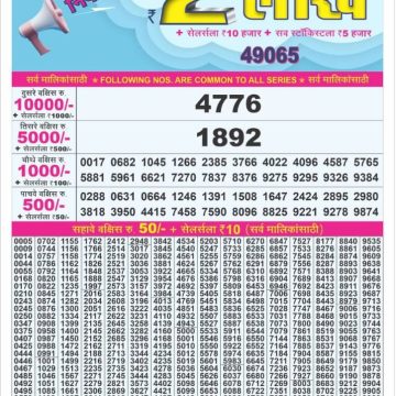 Dear Lottery Chart 2024