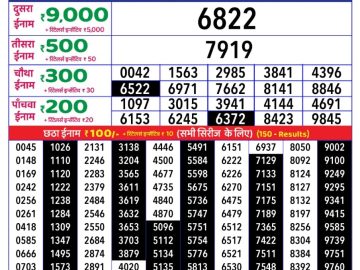 Dear Lottery Chart 2024