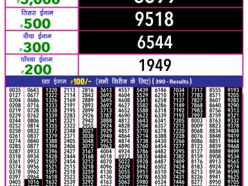 Dear Lottery Chart 2024