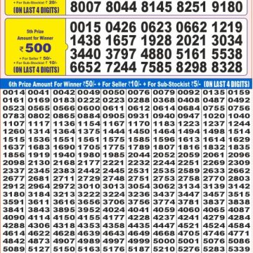 Dear Lottery Chart 2024