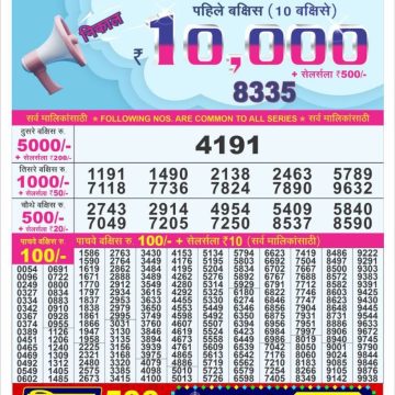 Dear Lottery Chart 2024