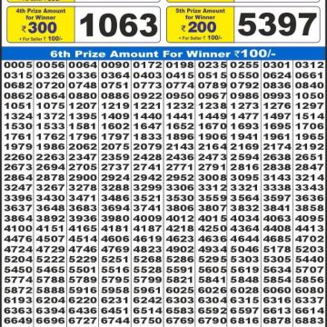 Dear Lottery Chart 2024