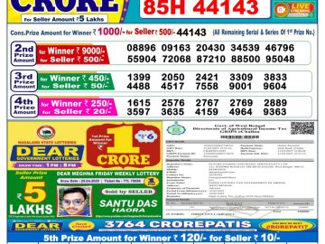 Dear Lottery Chart 2024
