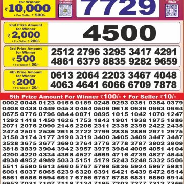 Dear Lottery Chart 2024