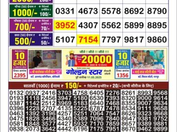 Dear Lottery Chart 2024