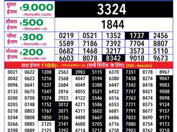 Dear Lottery Chart 2024