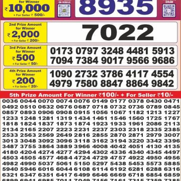 Dear Lottery Chart 2024