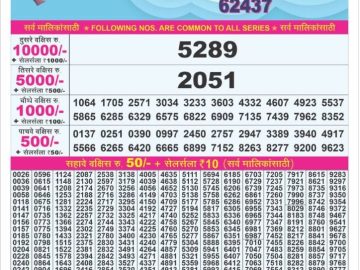 Dear Lottery Chart 2024