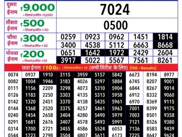 Dear Lottery Chart 2024