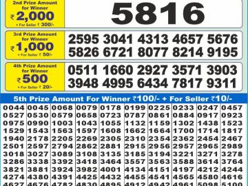 Dear Lottery Chart 2024