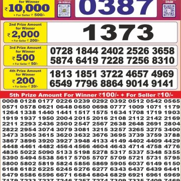 Dear Lottery Chart 2024
