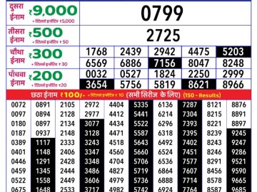 Dear Lottery Chart 2024