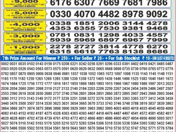 Dear Lottery Chart 2024