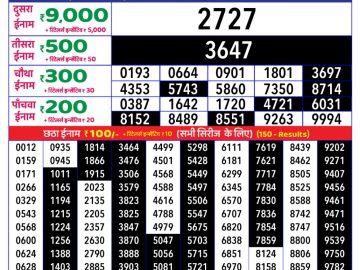 Dear Lottery Chart 2024