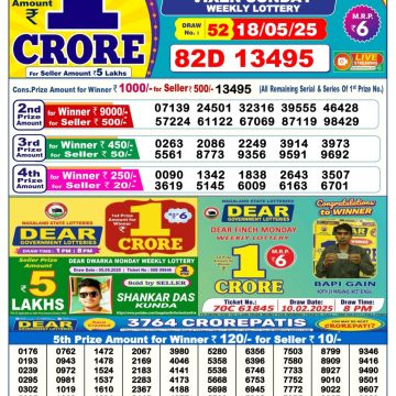 Dear Lottery Chart 2024