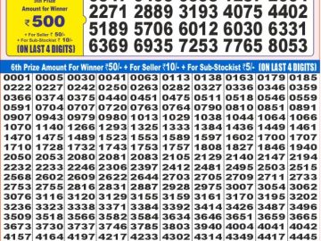 Dear Lottery Chart 2024