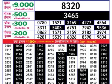 Dear Lottery Chart 2024