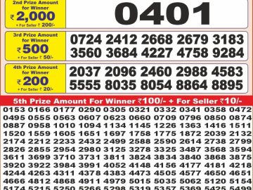 Dear Lottery Chart 2024