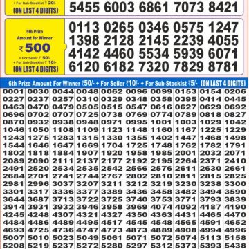 Dear Lottery Chart 2024