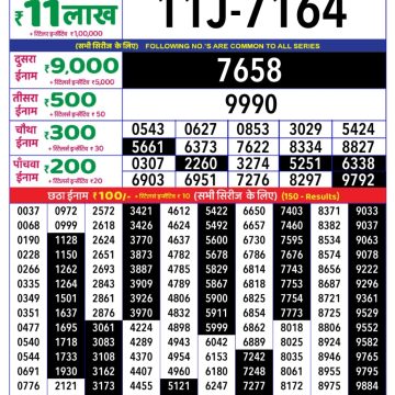 Dear Lottery Chart 2024