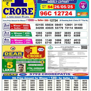Dear Lottery Chart 2024