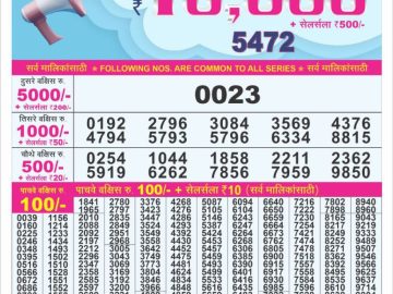 Dear Lottery Chart 2024