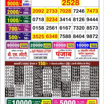 Dear Lottery Chart 2024