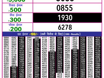 Dear Lottery Chart 2024
