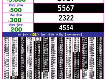 Dear Lottery Chart 2024