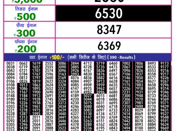 Dear Lottery Chart 2024