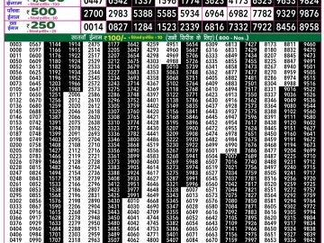 Dear Lottery Chart 2024