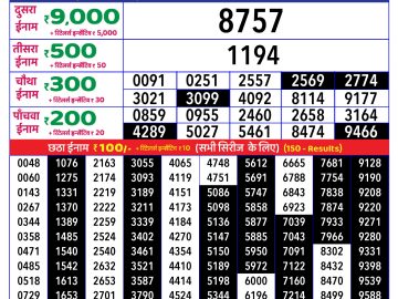 Dear Lottery Chart 2024